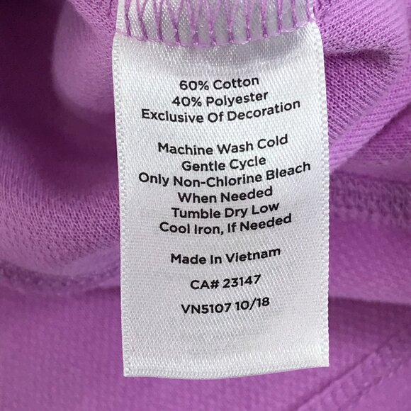 T by Talbots Zip Front Jacket Women's Small Petite Purple Pockets Active Outdoor - Picture 10 of 10